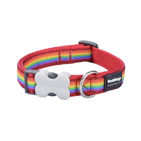 RedDingo Rainbow Design Dog Collar