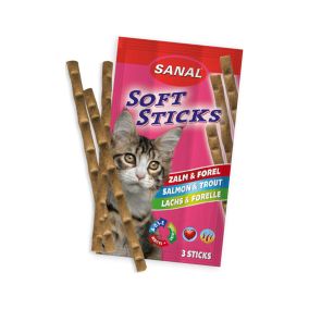 Sanal Cat Softsticks Salmon & Trout, 15g