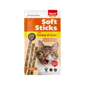 Sanal Cat Softsticks Turkey & Liver, 15g