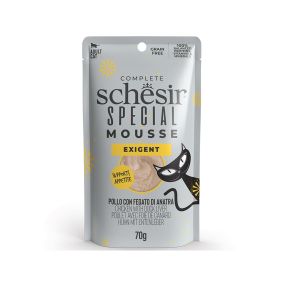 Schesir Special Exigent Chicken With Duck Liver Mousse Wet Cat Food in Pouch - 70 g