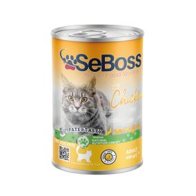 SeBoss Premium Chicken Pate Canned Cat Food - 400 g