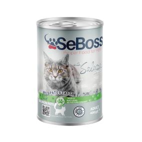 SeBoss Premium Salmon Pate Sterilized Canned Cat Food - 400 g