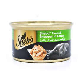 Sheba Tuna and Snapper in Gravy Canned Cat Food - 85 g - Pack of 24