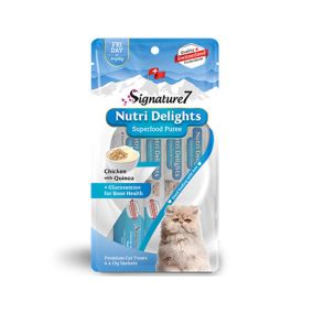 Signature7 Nutri Delights Chicken with Quinoa Puree Cat Treats - 60 g