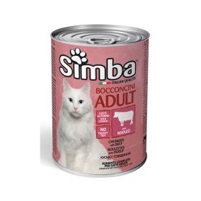 Simba Chunkies with Beef Adult Canned Cat Food - 720 g