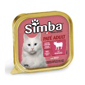 Simba Pate with Beef Canned Cat Food - 100 g