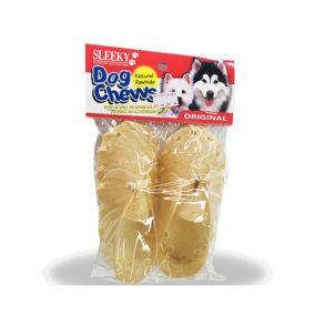 Sleeky Natural Rawhide Shoes Dog Chews, 2 pcs 