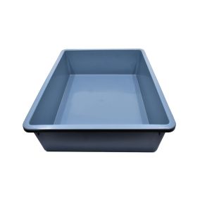 Stefanplast Cat Litter Pan Tray 1, Blue - 40L x 30W x 10H cm