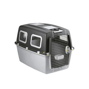 Stefanplast Gulliver 7 IATA with Metal Door Pet Carrier - 102L x 72W x 76H cm - Grey