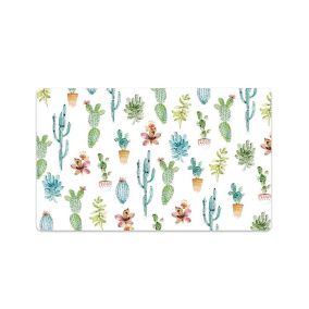 Tarhong Cactus Pet Placemat, 11.5" x 19" x .08"