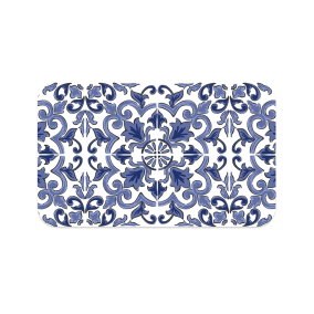 Tarhong Canyon Clay Pet Placemat, Indigo, 11.5" x 19" x .08"