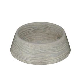 Tarhong Grey French Oak Pet Bowl, Medium, 7.8" x 7.8" x 2.5"