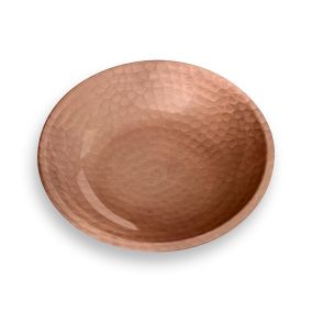 Tarhong Hammered Copper Saucer, 5.2" x 5.2" x 1.1"