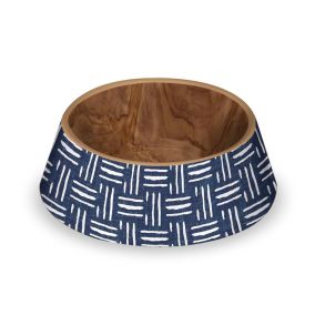 Tarhong Indigo Oasis Pet Bowl, Small, 6.3" x 6.3" x 1.9"