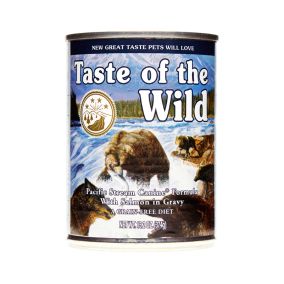 Taste of the Wild Pacific Stream Canine Formula with Smoked Salmon in Gravy - 390g