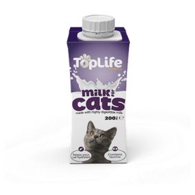 TopLife Milk for Cats - 200 ml - Pack of 18