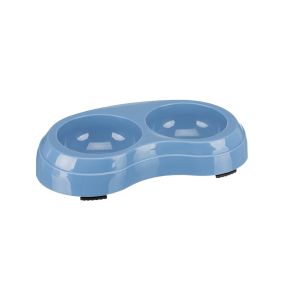 Trixie Plastic Feeding Double Bowl, 0.2 L