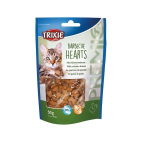 Trixie Premio Barbecue Grilled Hearts with Chicken Cat Treat - 50 g