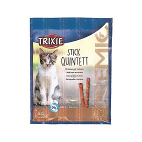 Trixie Premio Stick Quintett Lamb and Turkey Cat Treat - 5 g - 5 Sticks