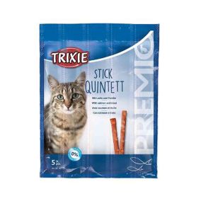 Trixie Premio Stick Quintett Salmon & Trout Cat Treats - 25 g