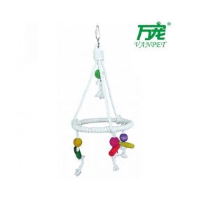 VanPet White Ring Bird Toy - 35 x 15 cm