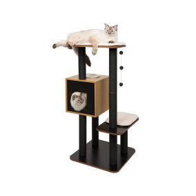 Vesper V-High Base Cat Furniture, Black