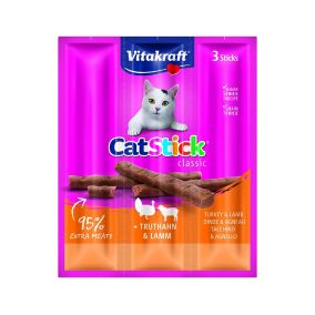 Vitakraft CatStick Classic Turkey And Lamb Cat Treat - 18g