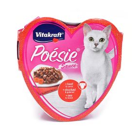 Vitakraft Poesie Sauce Beef and Carrots Canned Cat Food - 85 g - Pack of 15