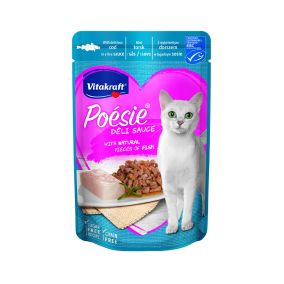 Vitakraft Poesie Deli Sauce Cod Cat Treat - 85g - Pack of 12