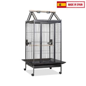 Voltrega 892 Ideal Cage For Large Parrots, Grey - 53L x 77W x 93H cm