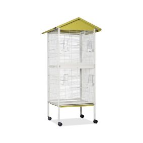 Voltrega Aviary 446CO, Cream Olive - 58L x 60W x 137H cm