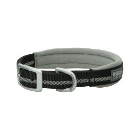 Weaver Pet Terrain Reflective Neoprene Lined Dog Collar - Black 