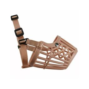 Wenzhou Qilin Adjustable Dog Basket Muzzle - Beige