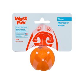 West Paw Jive Dog Chew Toy - Tangerine - 2 inch