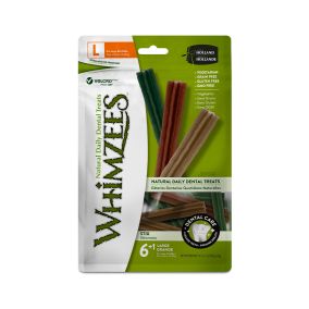 Whimzees Stix All Natural Daily Dental Treats For Dogs, Large, 7 Counts