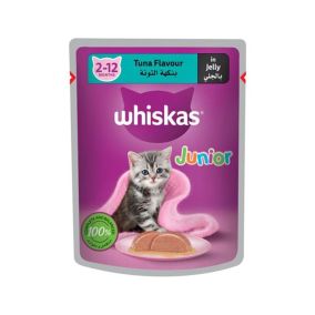 Whiskas Tuna in Jelly Junior Cat Food Pouch - 80 g - Pack of 28