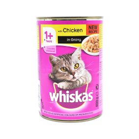 Whiskas Chicken In Gravy Canned Cat Food - 400 g - Pack of 24