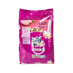 Whiskas Ocean Fish with Milk Cat Food Junior - 1.1 Kg