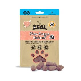 ZEAL Free Range Naturals Beef & Venison Morsels, 100g