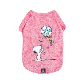 Zooz Pets Winter Snoopy Wood Balloon Pet T-Shirt - Pink