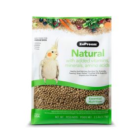 Zupreem Natural Avian Diet Bird Food for Cockatiels - 2.25 Lb 