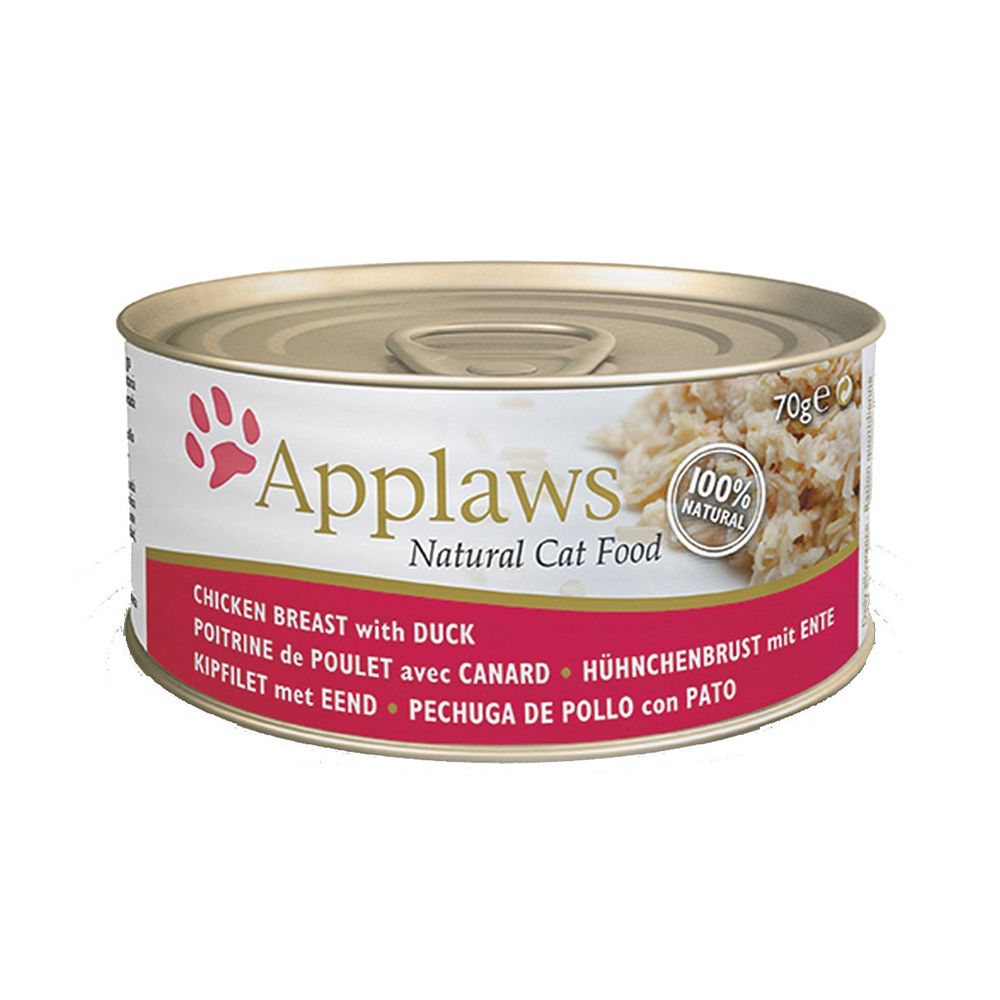 Applaws Chicken Breast with Duck Cat Wet Food 70g Pack of 24