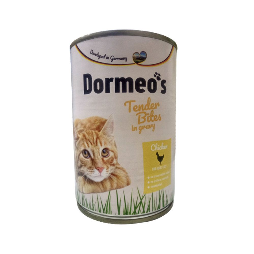 Dormeo s Chicken Tender Bites in Gravy Canned Cat Food 415 g