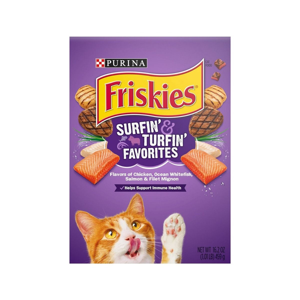 Friskies Surfin Turfin Favorites Adult Dry Cat Food Petzone