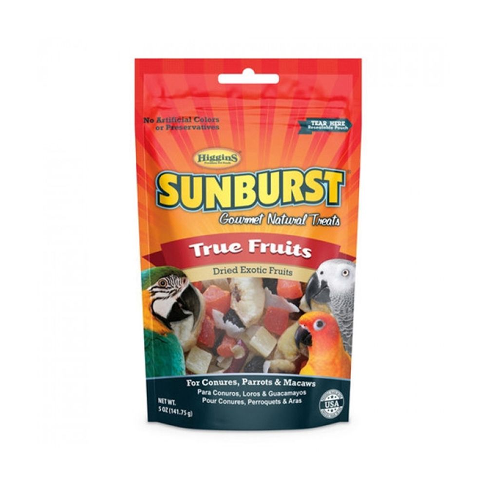 Higgins Sunburst True Fruits Gourmet Natural Treats for Bird 5 Oz