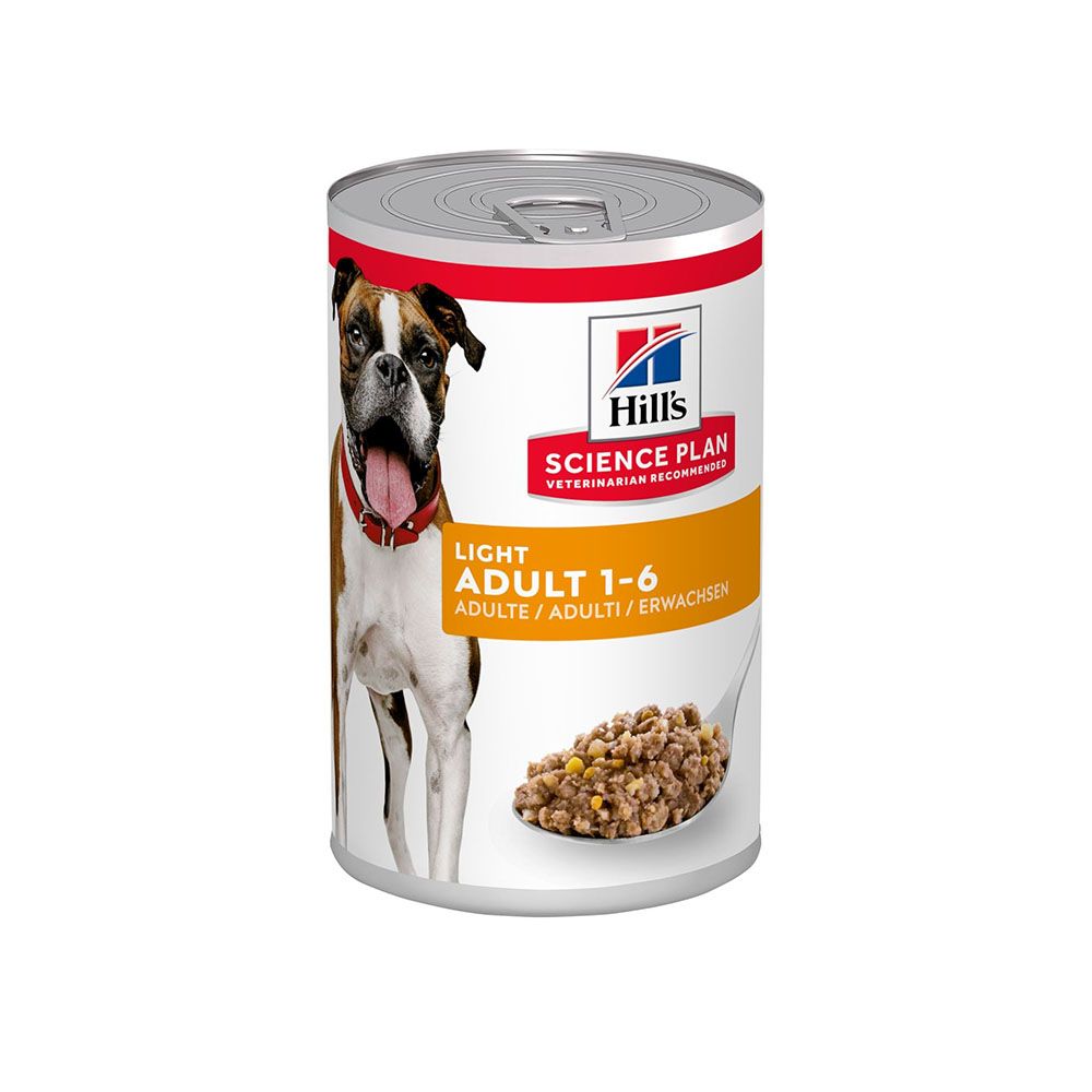 Hill s Science Plan Light Medium Adult Canned Dog Food 370 g