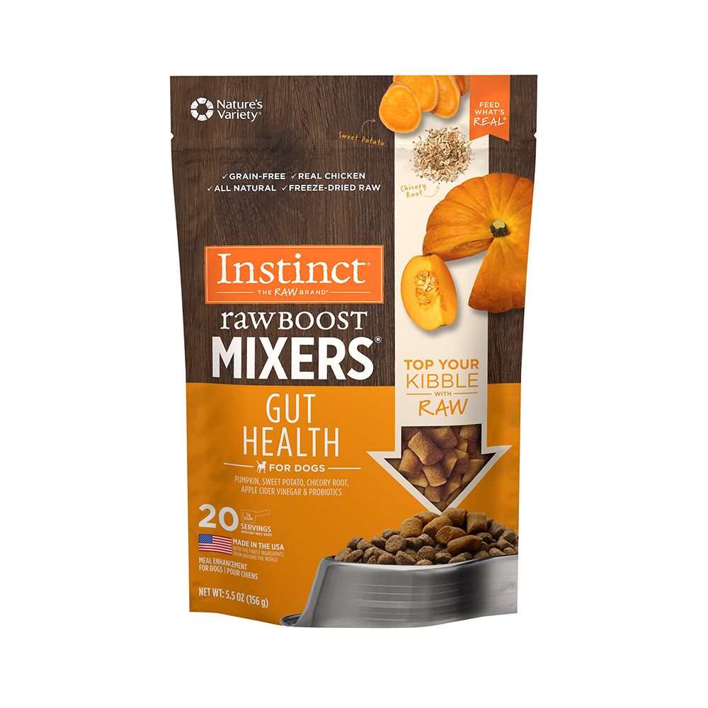 Instinct Raw Boost Mixers Gut Health Dog Food Enhancement 21 g