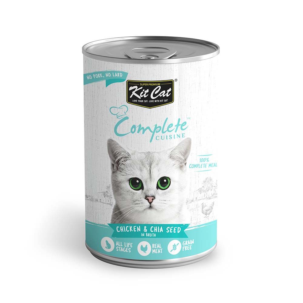 Kit Cat Complete Cuisine Chicken Chia Seed Canned Cat Food