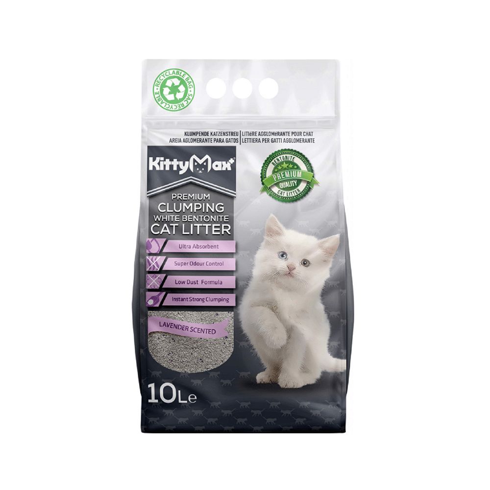 Kittymax Premium Clumping Bentonite Lavender Scented Cat Litter