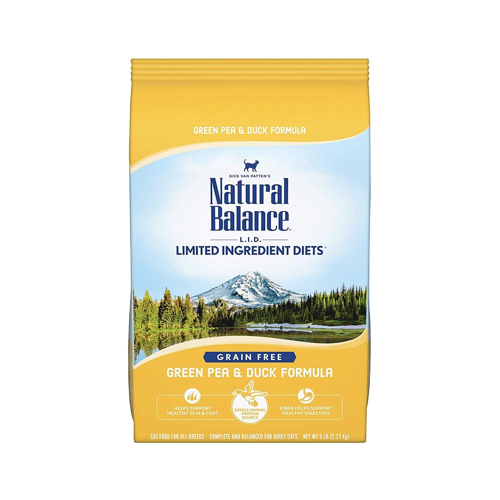 Natural Balance LID Green Peas Duck Dry Cat Food 5lb Petzone